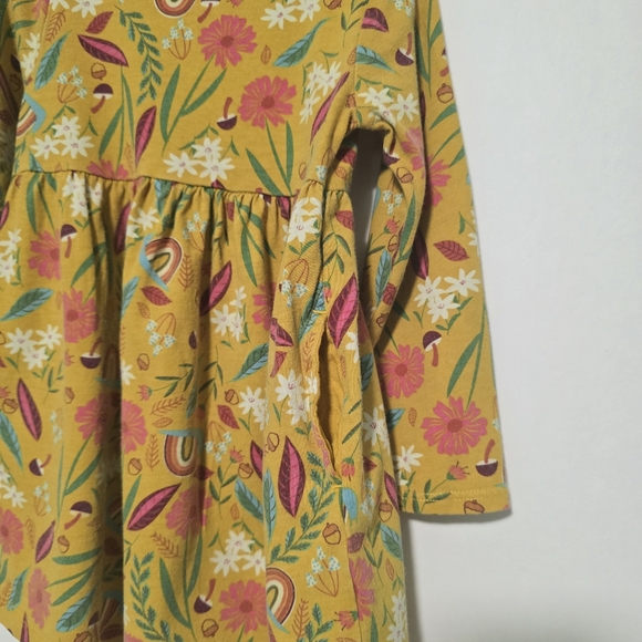 Toddler Girl 2T Fall Dress Mustard Yellow/ Pants - Picture 10 of 13